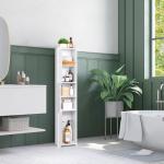 Stylish White Bathroom Storage Cabinet Organizer