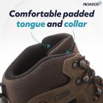 Men's Lightweight Waterproof Leather Hiking Boots - Brown