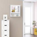Stylish Wall-Mount Bathroom Mirror Storage Cabinet