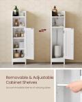VASAGLE Slim Freestanding Bathroom Storage Cabinet