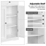 Yaheetech Stylish Free Standing Bathroom Storage Cabinet