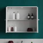 Stylish White Double Door Bathroom Cabinet
