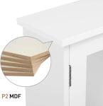 Stylish Wall-Mount Bathroom Mirror Storage Cabinet