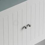 Stylish White Double Door Bathroom Cabinet