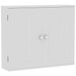 Stylish White Double Door Bathroom Cabinet