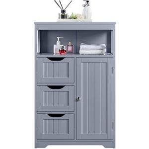 Yaheetech Freestanding Bathroom Storage Cabinet with Drawers