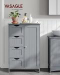 VASAGLE Stylish Bathroom Storage Cabinet with Drawers