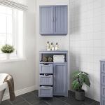 Yaheetech Freestanding Bathroom Storage Cabinet with Drawers