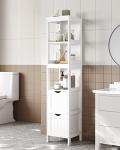 Modern White Freestanding Bathroom Storage Cabinet