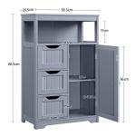 Yaheetech Freestanding Bathroom Storage Cabinet with Drawers