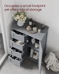 VASAGLE Stylish Bathroom Storage Cabinet with Drawers