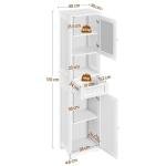 Yaheetech Tall Wooden Bathroom Storage Cabinet