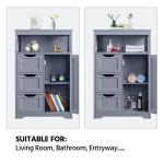 Yaheetech Freestanding Bathroom Storage Cabinet with Drawers