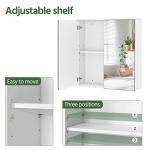 Yaheetech Modern Wall-Mounted Mirror Storage Cabinet