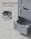 VASAGLE Stylish Bathroom Storage Cabinet with Drawers