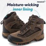 Men's Lightweight Waterproof Leather Hiking Boots - Brown