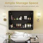 Wall-Mounted Bathroom Mirror Cabinet with Shelf