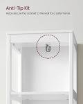 Modern White Freestanding Bathroom Storage Cabinet