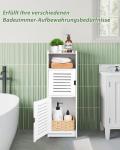 Waterproof Bathroom Storage Cabinet with Open Shelf