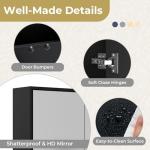 Wall-Mounted Bathroom Mirror Cabinet with Shelf