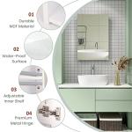 Wall-Mounted Bathroom Mirror Cabinet with Storage