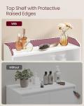 VASAGLE Cloud White Storage Cabinet with Adjustable Shelves