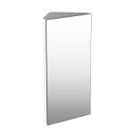 Stylish Corner Mirror Cabinet with Three Shelves