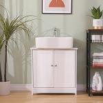 White Under Sink Bathroom Storage Cabinet