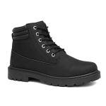 Men's Black Lace-Up Boots - Size 10 UK