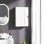 Kleankin White Bathroom Wall Cabinet with Shelves
