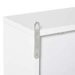 White Double Door Wall-Mounted Bathroom Cabinet