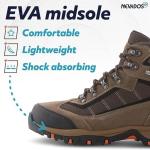 Men's Lightweight Waterproof Leather Hiking Boots - Brown