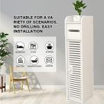 Sleek White Waterproof Bathroom Storage Cabinet