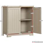 Grey & Oak Under Sink Bathroom Storage Cabinet