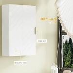 Kleankin White Bathroom Wall Cabinet with Shelves