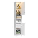 VASAGLE Tall Bathroom Cabinet with Adjustable Shelves