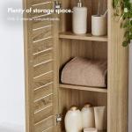 Stylish Oak Wood Effect Bathroom Storage Cabinet