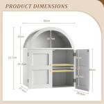 LYNCOHOME Large Adjustable Wall Cabinet for Bathroom