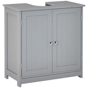 Kleankin 60x60cm Adjustable Under-Sink Storage Cabinet
