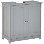 Kleankin 60x60cm Adjustable Under-Sink Storage Cabinet