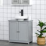 Kleankin 60x60cm Adjustable Under-Sink Storage Cabinet