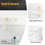 Beliwin 600x800mm LED Bathroom Mirror Cabinet
