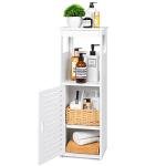 White Free Standing Bathroom Storage Cabinet