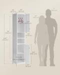 VASAGLE Tall Bathroom Cabinet with Adjustable Shelves