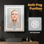 Beliwin 600x800mm LED Bathroom Mirror Cabinet