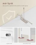 VASAGLE Tall Bathroom Cabinet with Adjustable Shelves