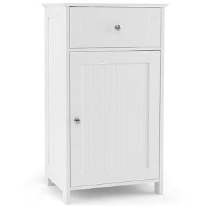 COSTWAY Freestanding Bathroom Floor Storage Cabinet