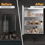 Beliwin 600x800mm LED Bathroom Mirror Cabinet