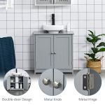 Kleankin 60x60cm Adjustable Under-Sink Storage Cabinet