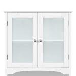 Yaheetech Freestanding Tall Bathroom Storage Cabinet